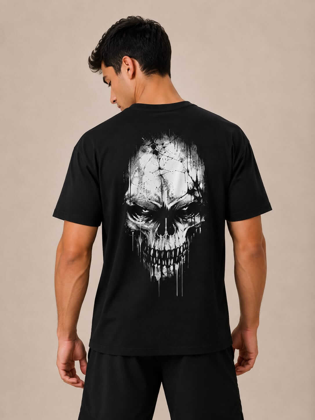 Skull - Camiseta oversized
